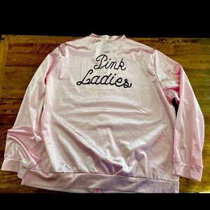 3X plus size Pink Ladies jacket w/necktie costume